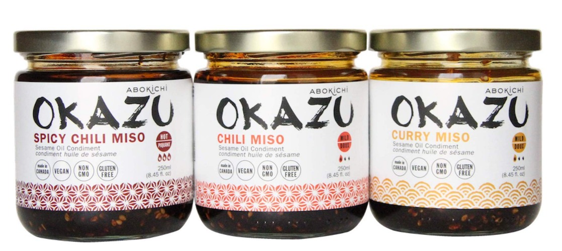 Award-Winning Japanese Miso Oil Tasting 3PK Set - Savoury, Umami-Rich OKAZU Condiment Handcrafted in Canada by Abokichi - All Natural, Vegan, Non-GMO, Gluten Free(3X 230mL) - Assorted 230 ml (Pack of 1)