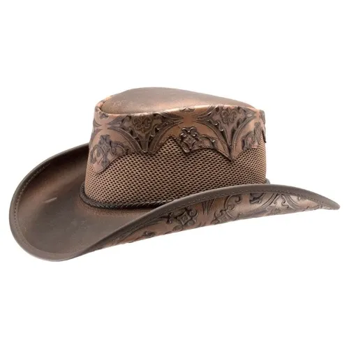 Sierra Vented Leather Cowboy Hat AMERICAN HAT | Henri Henri