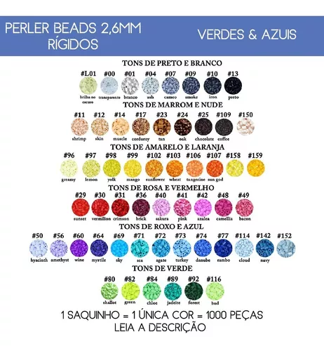 Perler Beads 2,6mm - 1000 units