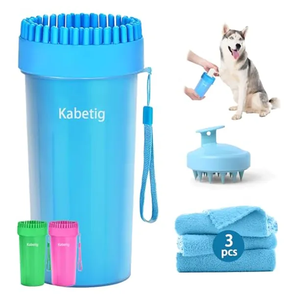 Kabetig Dog Paw Cleaner Large Breed Large/Extra Large Dogs - Big Dog Paw Cleaner for Dogs Large/Extra Large - Pet Dog Paw Washer for large Dogs Large Xlarge - Dog Foot Washer/Cleaner Cup L/XL Size