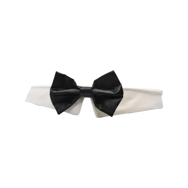 Black Satin Dog Bow Tie by Uptown Pups