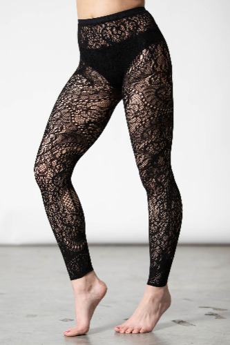 Empyrean Lace Leggings | One Size / Black / 90% Nylon 10% Elastane