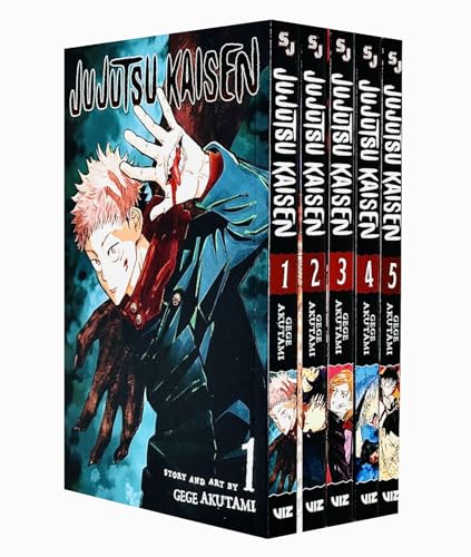 Jujutsu Kaisen Series Vol 1-5 Books Collection Set By Gege Akutami