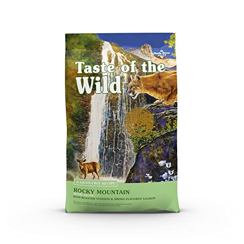 Taste of the Wild High Protein Real Meat Recipes Premium Dry Cat Food with Superfoods and Nutrients Like Probiotics, Vitamins and Antioxidants for Adult Cats and Kittens - Rocky Mountain 14 Pound (Pack of 1)