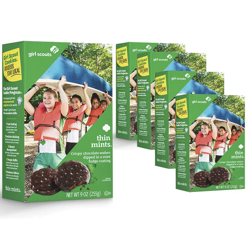 Girl Scout Thin Mints Cookies, 9 Oz(5 Boxes)