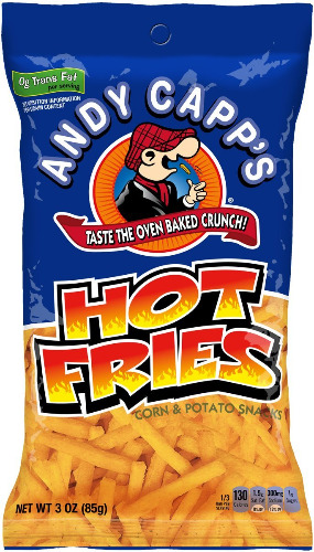 Andy Capp's Hot Fries Snacks, 3 oz(Pack of 12) - Hot Fries