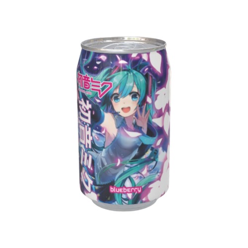 Hatsune Miku Blueberry Flavour Soda Can 330ml - Case of 12