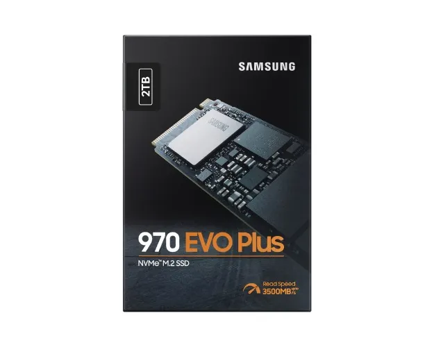 Samsung 970 EVO Plus 2 TB PCIe NVMe M.2 (2280) Internal Solid State Drive (SSD) (MZ-V7S2T0) , Black - 2 T