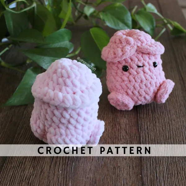 Chubby crochet pattern ( 2 versions) | Amigurumi crochet pattern | PDF digital file instant download