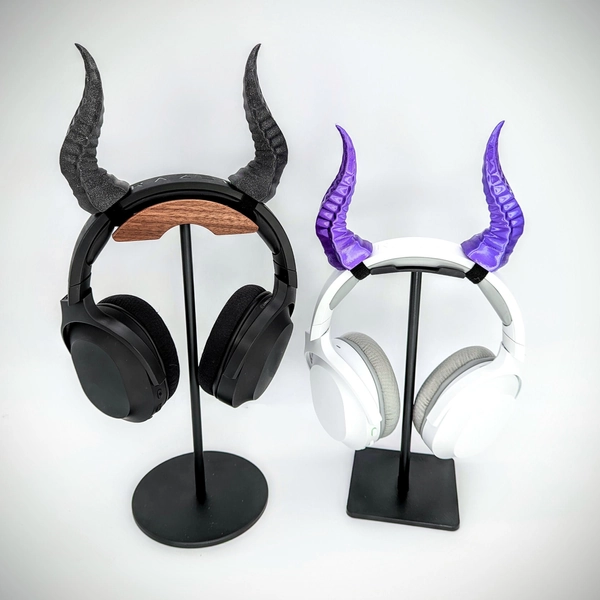 Horns for Headphones, Live Stream Accessory, Spiky Demon Cosplay Horn, Dragon Costume