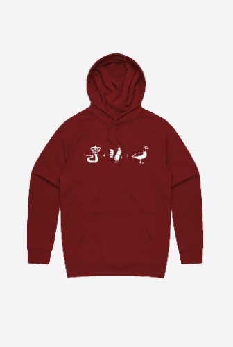 Cobra Chicken Hoodie - Maroon | S