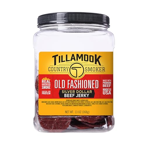 Tillamook Country Smoker Real Hardwood Smoked Silver Dollar Beef Jerky, Old Fashioned, 13 Ounce - Old Fashioned