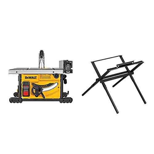 DEWALT DWE7485WS 8-1/4 in. Compact Jobsite Table Saw With Stand - 8-1/4-Inch Saw w/ Stand