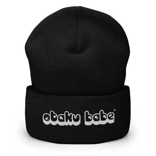 Otaku Babe Cuffed Beanie - Black