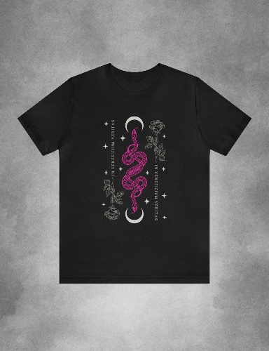 Veneficum Snake Mystical Shirt | Black / S