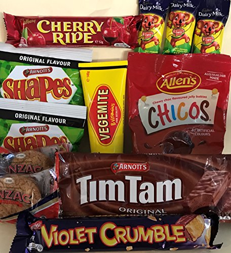 Best of Australia - Tim Tam, Vegemite, Caramello Koala, Chicos, Cherry Ripe, Violet Crumble and a selection of Aussie Biscuits