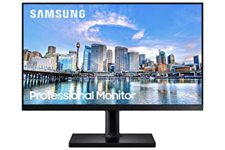 SAMSUNG FT45 Series 27-Inch FHD 1080p Computer Monitor, 75Hz, IPS Panel, HDMI, USB Hub, Height Adjustable Stand, 3 Yr WRNTY (LF27T450FQNXGO),Black - 2020 Version - Display + HDMI Ports - 27-inch