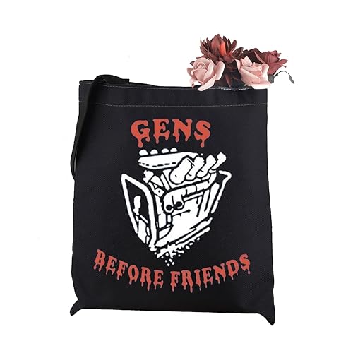 WCGXKO Competitive Game Inspired Tote Bag DBD Gen Before Friends Gift Survivor Killer Gift for Gamer - Beige