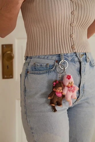 Monchhichi Classic Plushie Keychain