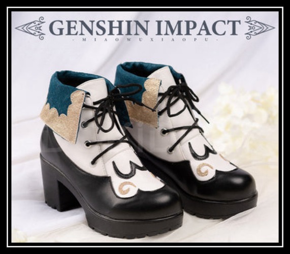 【Ready For Ship】DokiDoki-SSR Game Genshin Impact  Barbara Cosplay Shoes | Shoes Only 38