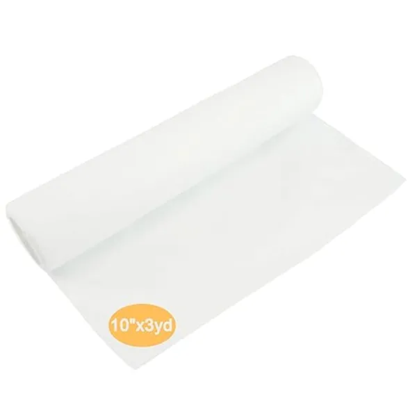 New brothread Wash Away - Water Soluble Machine Embroidery Stabilizer Backing & Topping 10"x3Yd roll - Light Weight 40gm (1.5oz) - Cut into Variable Sizes for Machine Embroidery and Hand Sewing - 10"x3yd Rouleau