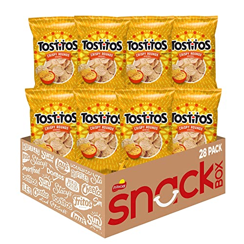 Tostitos, Crispy Rounds Tortilla Chips, 3 Ounce (Pack of 28) - Crispy Rounds - 28 Count
