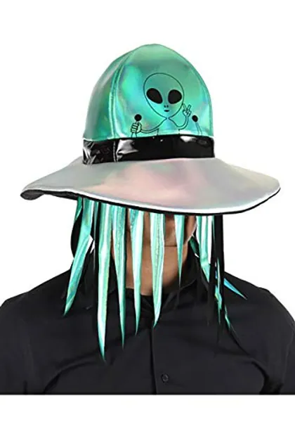 elope Alien Abduction Hat - One Size - Green