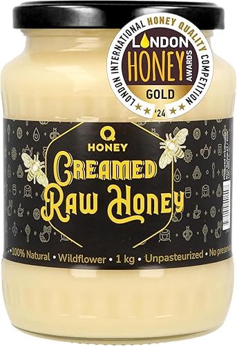 Spreadable Creamed Honey 1kg Gold Award Winner of London International Honey Quality Competition 2024 - Flavor 2: Creamed Honey