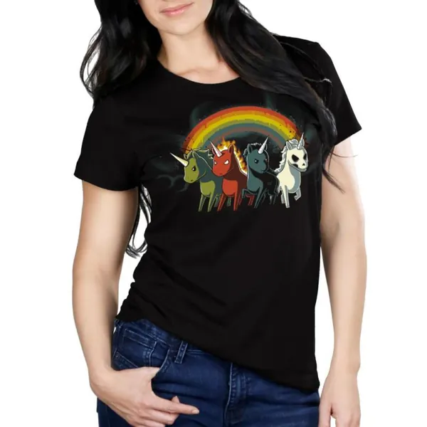 Four Unicorns of the Apocalypse - T-Shirt Womens S