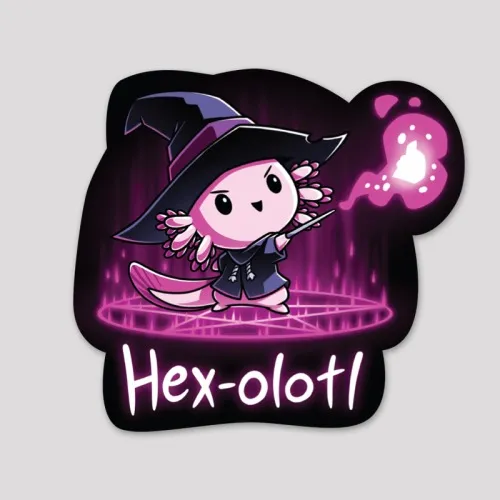 Hex-olotl Sticker