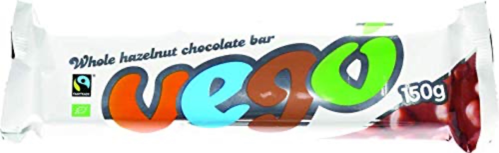 VEGO Whole Hazelnut Chocolate Bar, 150g
