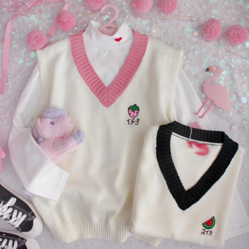 Strawberry Vest - Pink