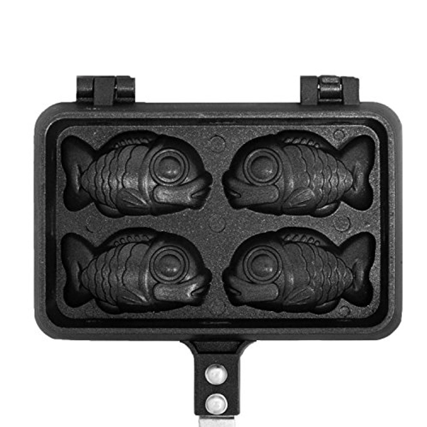 CookKing - Taiyaki Japanese Fish-shaped Pancake Double Pan (Mini Fish Pan)