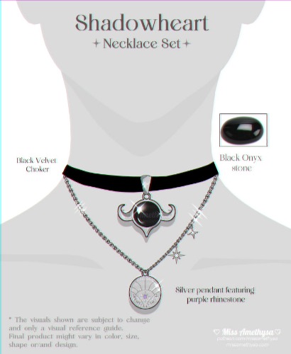 PRE-ORDER EXCLUSIVE ✧ Shadowheart Jewelry SET✧ | + Silver 925 chain upgrade (Necklace only) + Extra choker extension chain