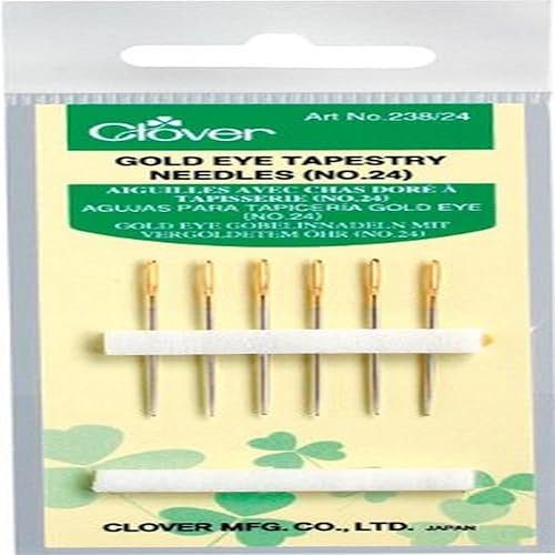 Clover Super Jumbo Tapestry Needle Set, Assorted, Gold