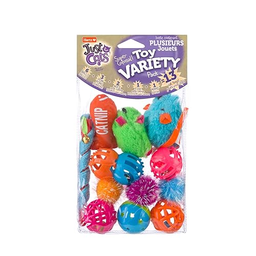 HARTZ Just For Cats Toy Variety Pack - 13 Piece, All Breed Sizes