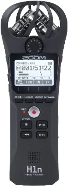 Zoom H1n Handy Recorder (2018 Model), Black