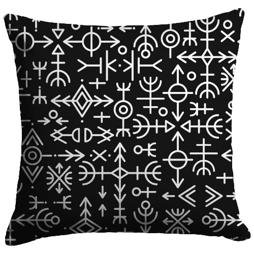 "Viking Talisman" Throw Pillow - 18x18 / Zip Cover with Insert