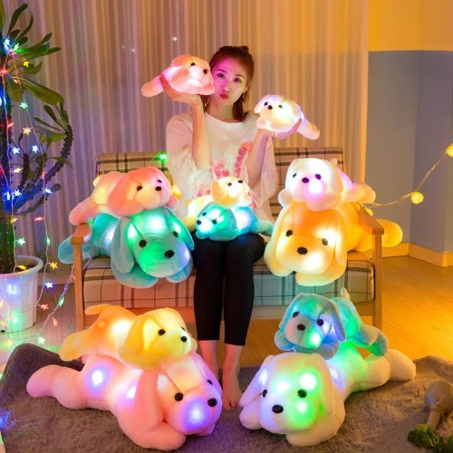 Vibrant Glowing Dogs Plush - Color 2 / 50cm