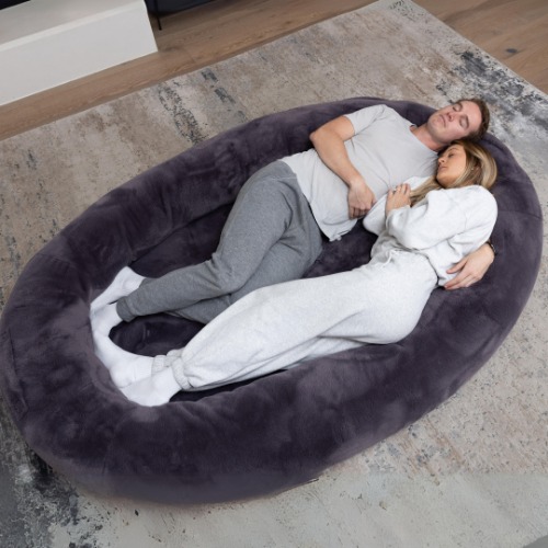 The X-Large Plufl Human Dog Bed | Charcoal
