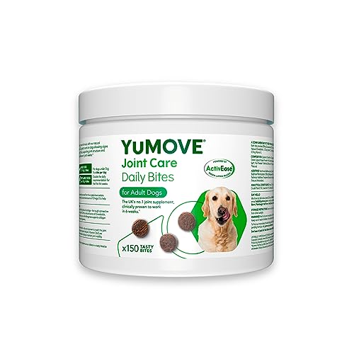 YuMOVE Daily Bites For Adult Dogs | Hip and Joint Supplement for Stiff Dogs Aged 6 To 8 Years | 150 Chews - 150 - Chews