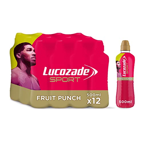 Lucozade Sport Fruit Punch 12x500ml - Fruit Punch - 500 ml (Pack of 12)