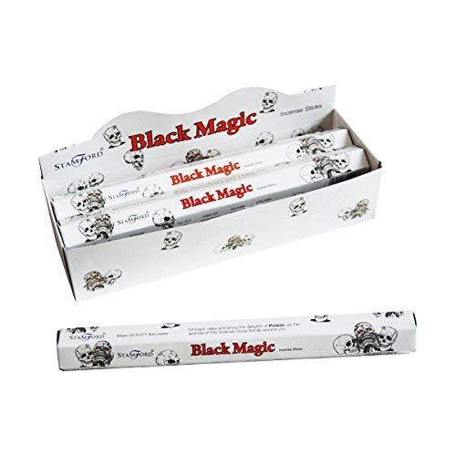 STAMFORD INC. 37519 Black Magic Incense Sticks, 20 Sticks x 6 Packs