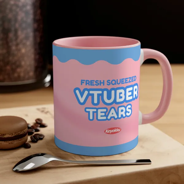 Vtuber Tears Mug Meme Gag Gift Twitch Gamer Streamers Fans