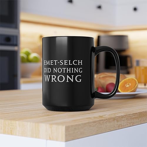 Generic Emet-Selch Did nothing wrong FFXIV MMORPG 15-ounce Black Mug