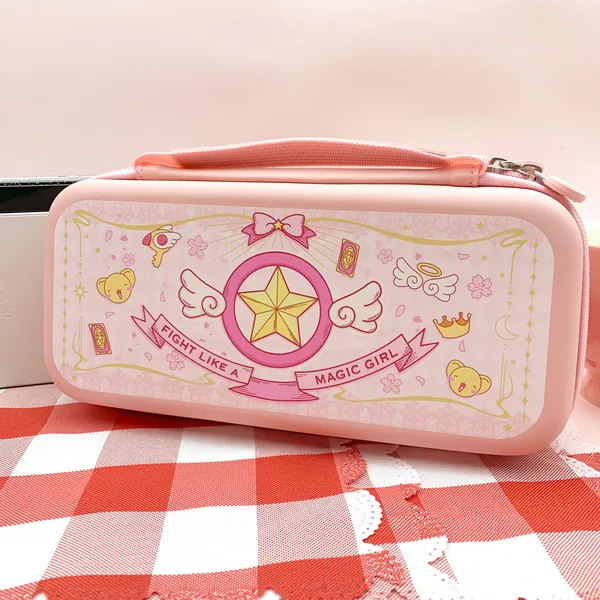 Cardcaptor Sakura Switch OLED Carrying Case Magical Girl Travel Bag for Nintendo Switch