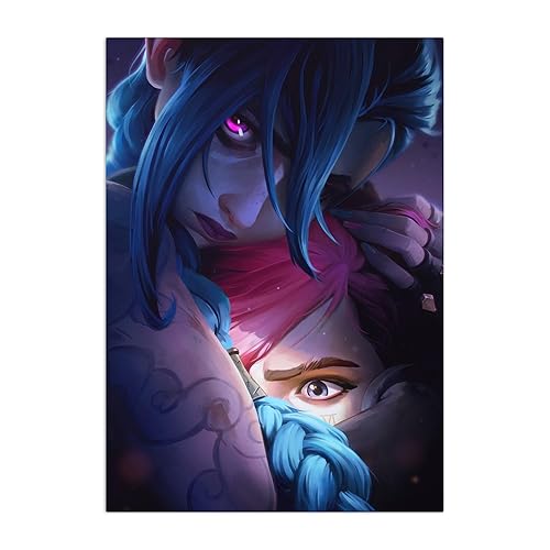 Displate Arcane Metal Poster Arcane Merch Arcane Poster League of Legends Arcane Decoration Arcane Wall Decor Room Decor Arcane Season 2 Poster 17.7x12.6 inch