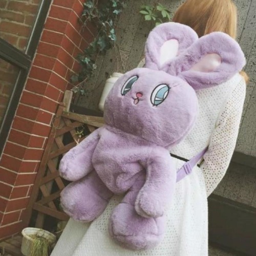 Kawaii Bunny Backpack - Purple