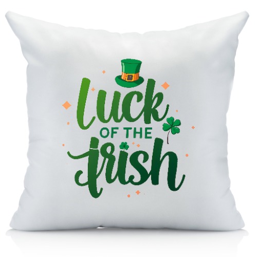 Luck of The Irish St Patrick's Day Throw Pillow Cover - Throw