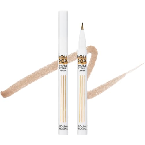 Korean Cosmetics Eyeliner Holika Double Liner Holika Double Eyeliner Tear Bag Eye Shadow HOLIPOP (03 Rose Tinting) - 02 Intense